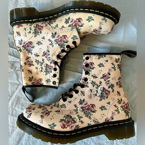 Dr. Martens 1460 Pink Rose Floral Boots